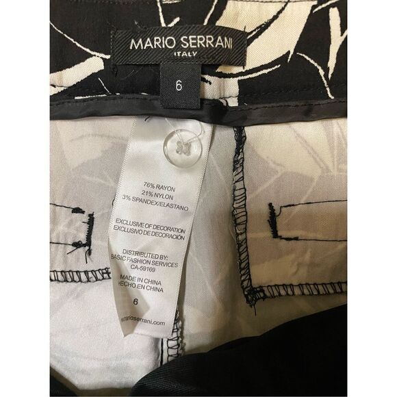 Mario‎ Serrani black and white Bermuda shorts, Size 6 - Picture 4 of 4